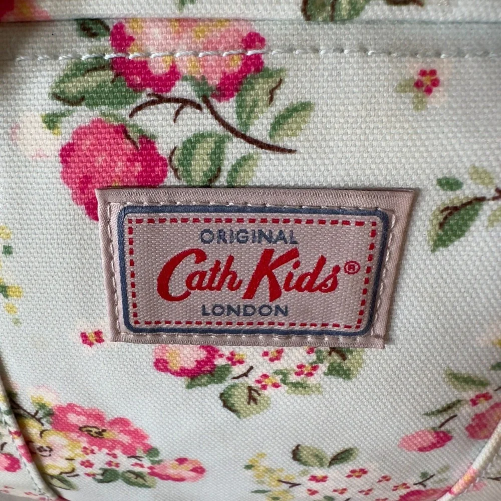 Cath Kidston Cath Kids Small Hand Bag w/‎ Coin Purse PVC Coated Cotton-Floral